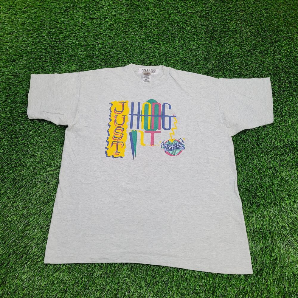 Vintage Fruit-Of-The-Loom Shirt Womens XL 22x26 Gray